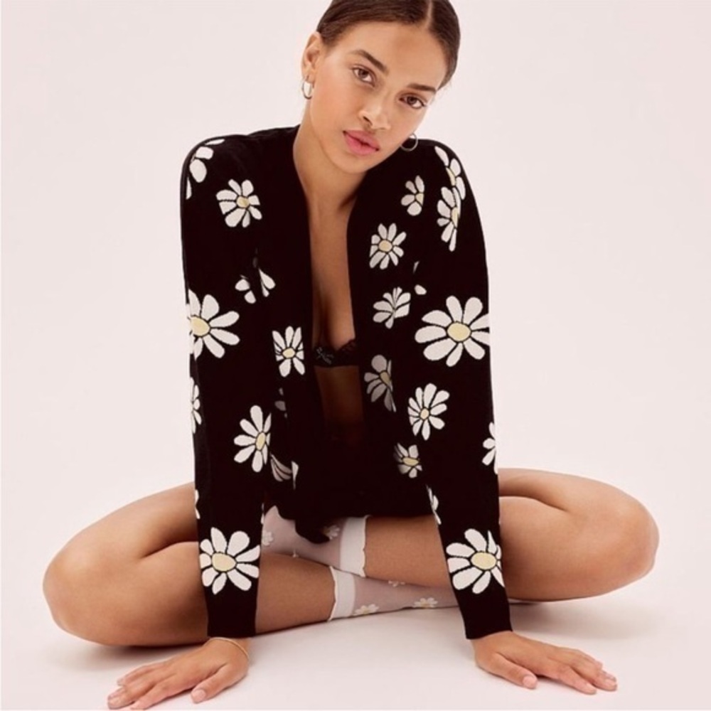 For Love & Lemons Daisy Print Cardigan size XS